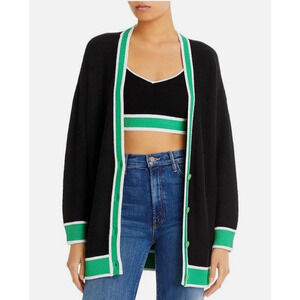 Alice + Olivia Barry Cashmere Wool Blend Oversized Cardigan Sweater Size Medium